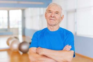 Senior in Exercise Clothing